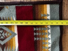 Beaver State Pendleton Wool Blanket Geometric Green Multicolor 86×106″ Large