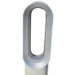 Dyson AM09 Hot + Cool Jet Focus Oscillating Fan Heater Works White Silver