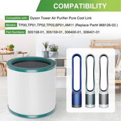 Replacement Air Purifier Filters For All Dyson Pure Cool Link Models TP01 TP02