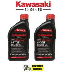 GENUINE OEM KAWASAKI OIL CHANGE KIT (2) 99969-6081 10W-30 &(1) 49065-0721 FILTER