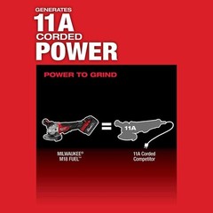 Milwaukee 2880-20 M18 FUEL™ 4-1/2″ / 5″ Grinder Paddle Switch, No-Lock