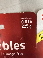 3M Command Adjustables 2 Packs 6 Clear Hooks & 12 Strips Each Pack Holds 0.5 lb