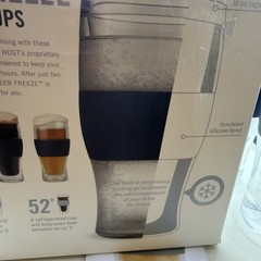 Host Beer Freeze Cooling Cups, 16oz Frozen Mugs, Freezable,Perfect Gift Idea New