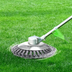 8″ Steel Wire Wheel Brush Grass Cutter Weed Eater Trimmer Head Garden Cleaning