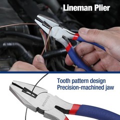 7PCS WORKPRO Plier Set Groove Joint Long Nose Slip Joint Linesman Diagonal Plier