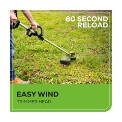 Greenworks 80V 16″ Brushless Cordless String Trimmer – Battery & Charger N