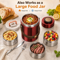 67 Oz Adults Stainless Steel Vacuum Insulated Wide Mouth Soup Food Thermo Hot Fo