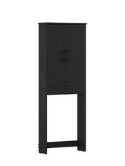 Ardent Over Toilet Storage Cabinet Black Bathroom Space Saver Shelf