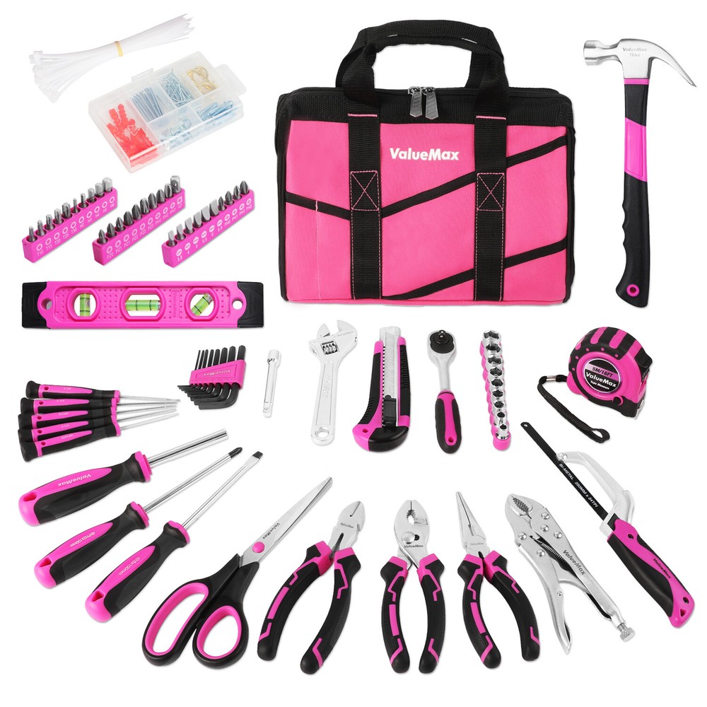 VALUEMAX 219 PCS Home Tool Set General Basic Household Repairing Tool Kits w/Bag