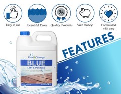 Blue Lake and Pond Dye (4 Gallon Royal – 4 Value Pack,