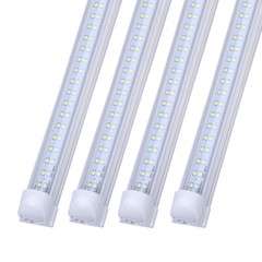 LED Shop Lights Fixture Tube Strip Ceiling Lights 8FT For Garage Workshop 12Pack