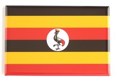 Flag of Uganda FRIDGE MAGNET