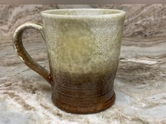 Large Coffee Mug Choose Blue, Red, Green or Gray. Stoneware Over And Back. New.