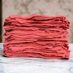 1000 Pcs Red Shop Towels Jumbo 15×15 Cleaning Rags, A-Grade & Free Shipping