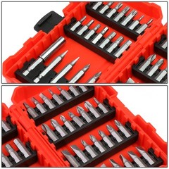 42Pc High Carbon Steel Screwdriver Insert CRV Bit Set Tool w/60mm Extension Bar