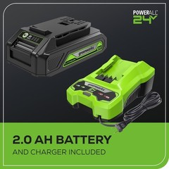 Greenworks Axial Blower 24V Cordless 90 MPH Battery and Charger Included 24B315