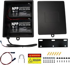 2025 New Upgraded Steel Battery Box with 2 Batteries Kit(12V 7AH lead-acid)