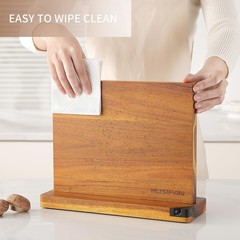 Magnetic Knife Block & Holder – Cutlery Display Stand with Sharpener – Kitchen S