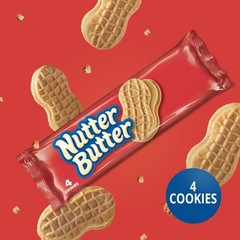 NUTTER BUTTER Peanut Butter Sandwich Cookies, 10 Packs of Snacks