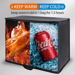 Insulated Reusable Grocery Bags, X-Large Freezer Cooler Bag with Top, Caterin…