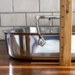 All Clad Stainless Steel Roasting Pan 16″ x 13″ Large Deep Dual Handle No Rack