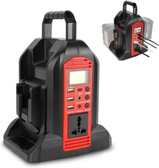 350W Power Inverter for Milwaukee 18V Battery 2-Ports DC 20V to AC 110-120V /USB