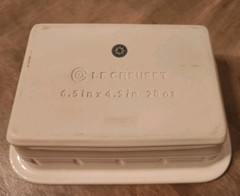 Le Creuset Premium Stoneware Terrine (pearl)28oz (6.5″x4.5″) BO211-16 (rare item