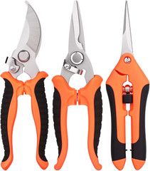Pruning Scissors Garden Shears Hand Tools Plant Trimming Pruners 3 PCS-NEW