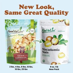 Macadamia Nut Pieces – Kosher, Raw, Vegan – by Food to Live