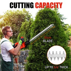 Hedge Trimmer for Milwaukee 21V Battery Cordless Electric Hedge Bush Trimmer US