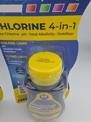 AquaChek Yellow 4-in-1 Pool Spa Test Strips 50 Count 2 Pack 511244 2027/11