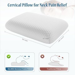 Memory Foam Pillows for Sleeping,2 Pack Queen Size Bed Pillows for Adults,wit…