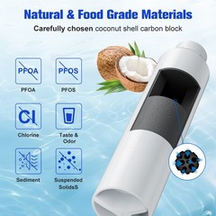 6Pcs Water Filter for Samsung DA97-17376B/HAF-QINS/EXP Fits SRF7500BB SRF7500SB