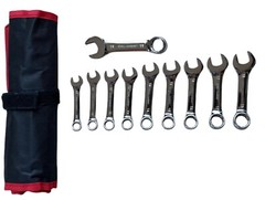 10 pc Combination Stubby Wrench Set – METRIC