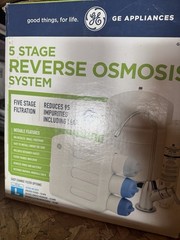 GE Under Sink 5-Stage Reverse Osmosis Water Filtration System (GXRV40TBN)