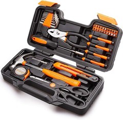 CARTMAN Orange 39-Piece Tool Set – General Household Hand Tool Kit