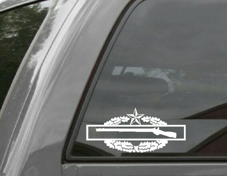 COMBAT INFANTRY BADGE CIB 2nd Award Vinyl Window Decal Sticker