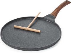 Crepe Pan Nonstick Griddle 10 Inch Swiss Granite Coating Skillet Induction