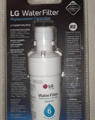 One Sealed Genuine LG Water Filter Replacement Cartidge # LT1000P/PC NSF/ANSI 53