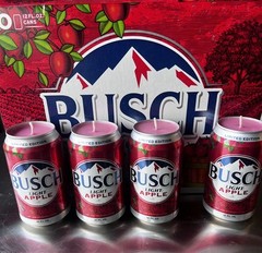 Busch Light Apple Beer Can Candle. Bapple Scented