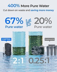 Waterdrop G5P700 Reverse Osmosis Water Filter, NSF/ANSI 372 Certified, 700GPD