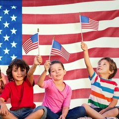 Preboun 400 PCS American Flag Bulk, 8 x 12 Inches Small US on Stick Flags Bulk M