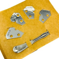 5 Pcs Cheese Markers and Spreader Set, Silver, Stainless Steel, Hand Wash Only
