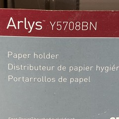 Moen Arlys Brushed Nickel Silver Toilet Paper Holder Y5708BN Brand New
