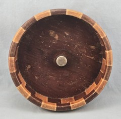 California Redwood Nut Cracker Bowl Standard Specialty Co. w/Cracking Tool