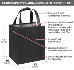 Large Capacity Heavy Duty Insulated Smart Shopping Bag