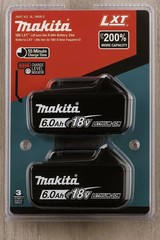 2 x Makita BL1860B-2 18V LXT Lithium-Ion 6.0 Ah Battery – NEW – USA SHIP