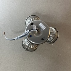 Concord 3 light turtle ceiling fan light kit Satin Nickel Silver New