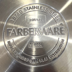 Vintage Farberware 2 Quart Double Boiler 18/10 Stainless Saucepan With Lid