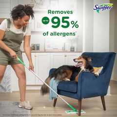 Swiffer Sweeper 2-in-1, Dry and Wet, Floor Cleaner Includes 1 Mop + 10 Refills